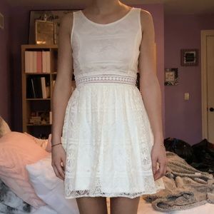 White lace dress